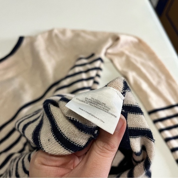 Tory Burch Odessa Striped Tunic Sweater Extra Small XS K - Picture 5 of 9